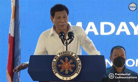 Speech of President Rodrigo Roa Duterte During the Awarding of Madayaw ...