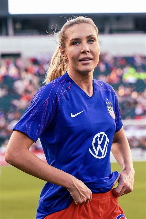 Allie Long of the United States during pregame warmups at the USWNT Victory Tour match with ...