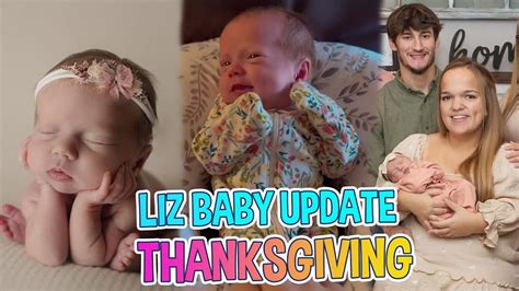 7 Little Johnstons Liz Johnston Baby Update on Thanksgiving with Dimples Steals Hearts - YouTube