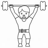 60  Weightlifting Coloring Pages Free Printable PDF JPG PNG sketch template