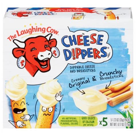 The Laughing Cow® Cheese Dippers® Dippable Cheese and Crunchy Breadsticks, 5 ct / 1.23 oz - Ralphs