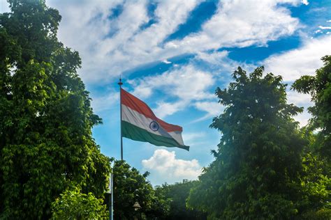 ashok, ashok chakra, blue, chakra, clouds, flag, green, india, indian, indian flag, orange ...