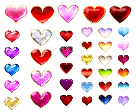 Heart gems (free stock) by Rittik-Designs on DeviantArt