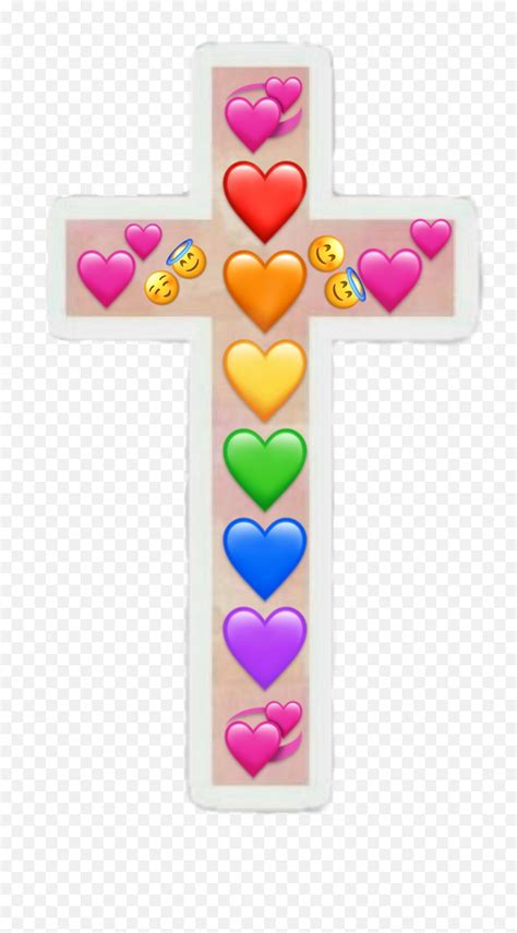 Jesus Love Emoji Iphone Sticker - Christian Cross,Love Emoji Iphone ...