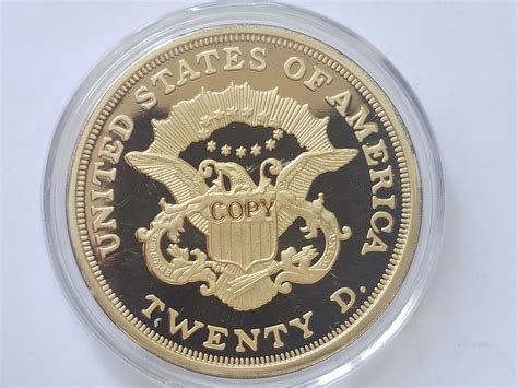 1849 $20 Double Eagle Gold Plated Copy | Property Room