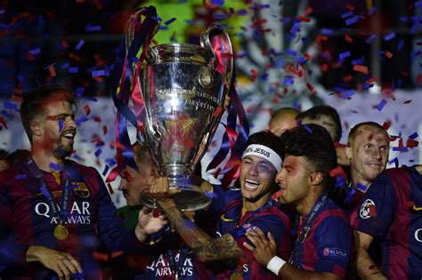 Barcelona lift the Champions League trophy: The best pictures as Barca celebrate a fifth ...