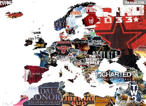 A map showing corresponded games of each country in Europe & countries ...