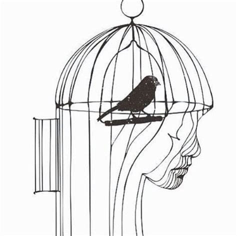 The Caged Bird | Vögel zeichnen, Schatten tattoo, Süße bilder zeichnen