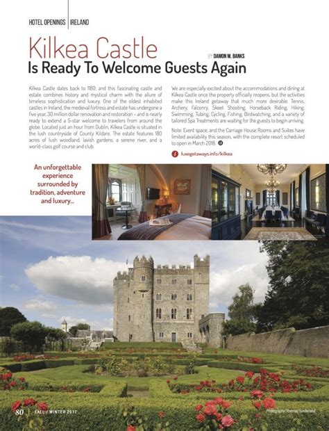 Kilkea Castle Is Ready To Welcome Guests Again - Luxe Getaways