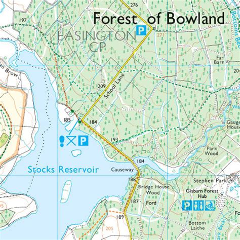 OS Map of Forest of Bowland | Explorer OL41 Map | Ordnance Survey Shop