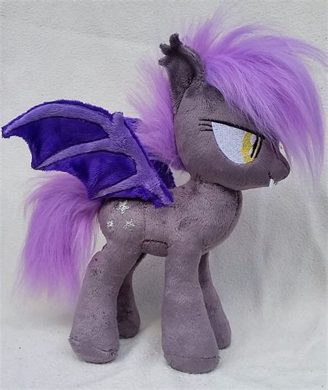 This custom My Little Pony bat pony named Midnight Blossom plush toy is ...