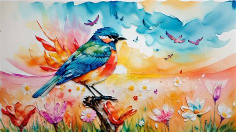 Colorful Bird by Met4lhe4d on DeviantArt