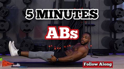 Quick 5 MINUTES ABS WORKOUT (Follow Along) - YouTube