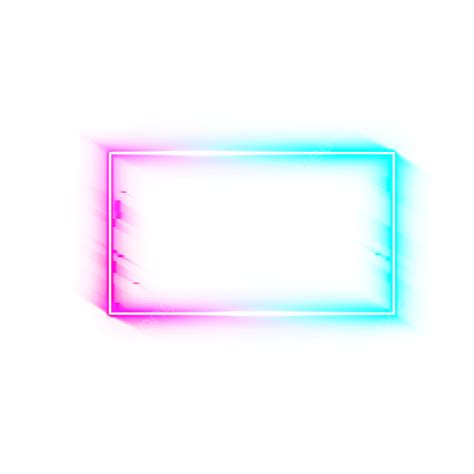 Rectangle Light Frame Neon Border Blue White Pink, Neon, Neon Border ...