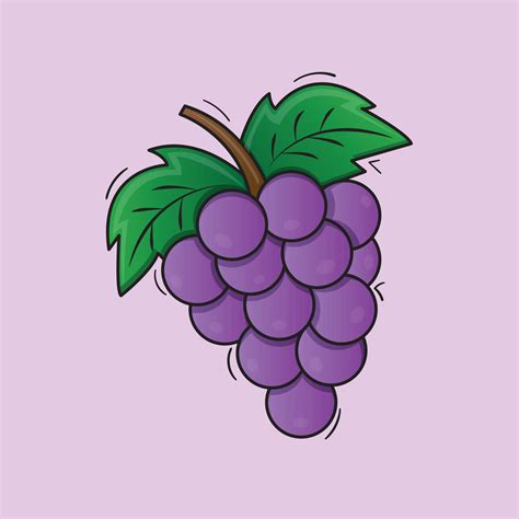 Illustration of Grape Fruits Vector Drawing 21724969 Vector Art at Vecteezy