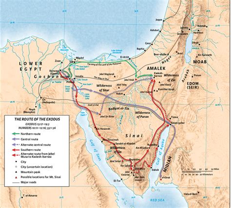 The Route of the Exodus - CSB Study Bible Commentary