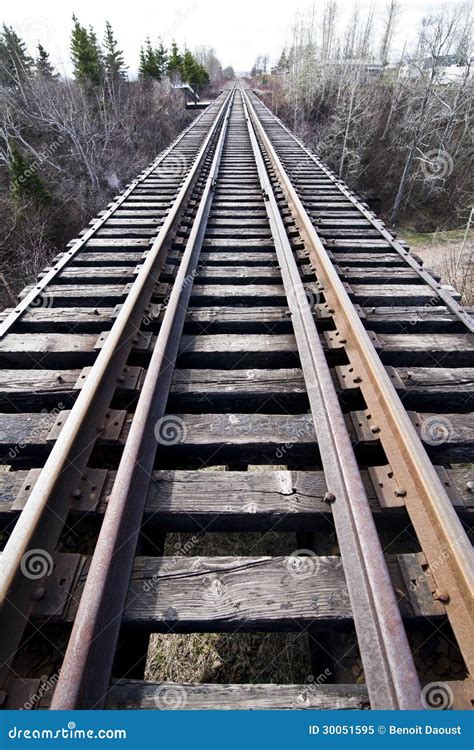 Train Track Bridge Royalty Free Stock Photo - Image: 30051595