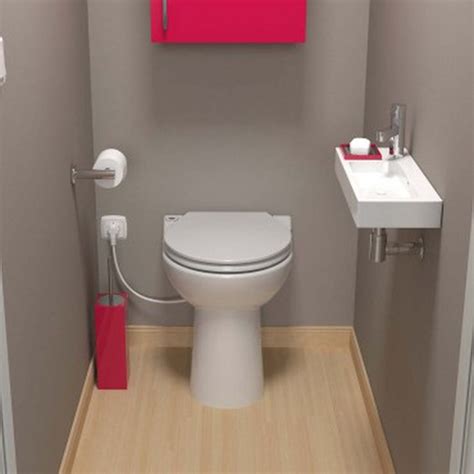 SANICOMPACT C43 toilet with grinder-pump system — Voltiks