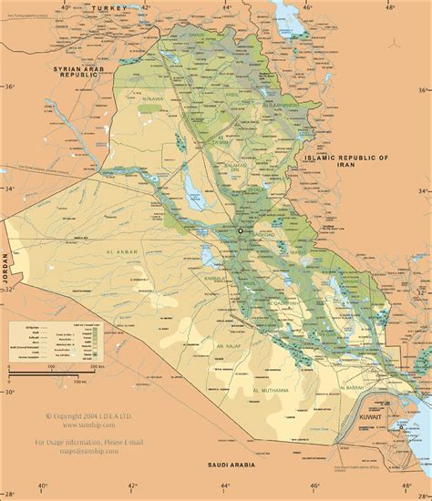 Iraq Map • Mapsof.net