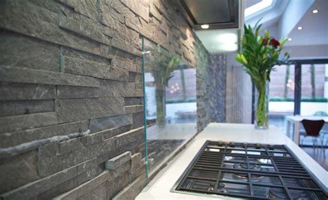 Natural Stacked Stone Backsplash Tiles For Kitchens and Bathrooms