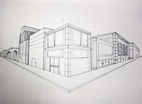 2 point perspective drawing easy - Sibyl Woodbury