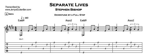 Stephen Bishop – Separate Lives | Guitar Lesson, Tabs & Chords | JGB