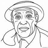 Pablo Picasso Coloring Page 43193 58863 sketch template