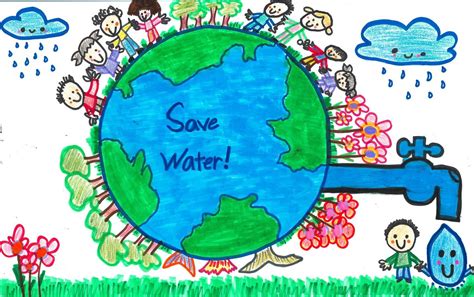 Student Contest Winners Help Make Water Conservation Fun Press - Water Conservation Drawing ...