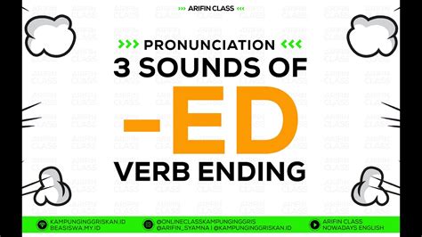 Cara Pelafalan Akhiran Verb-ED - /t/ /d/ or /id/ | #Pronunciation - YouTube