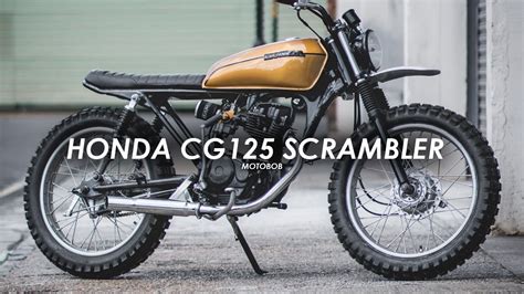 Custom Honda CG125 Scrambler by Scars Motorcycles - YouTube