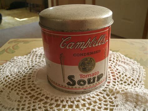 Campbell's soup tin. | Campbells tomato soup, Campbell soup, Tomato soup