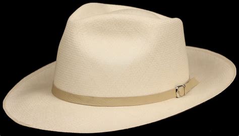 Cream half inch Leather hat band for Panama Hats
