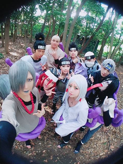 Anime Cosplay Group Photo with Stunning Background