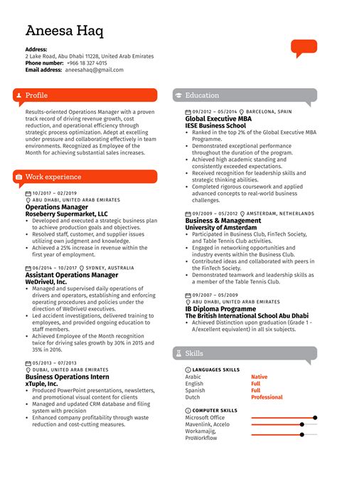 Marketing Operations Manager Resume Example Kickresume | Labb by AG