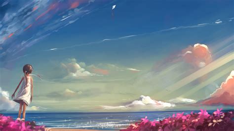 Anime Beach Background Art Download share or upload your own one