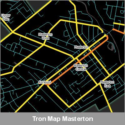 2020 Street Map Masterton - Digital Maps