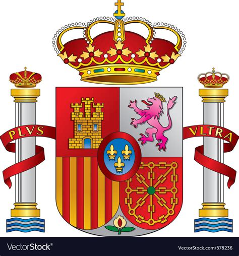 Spain royal emblem Royalty Free Vector Image - VectorStock