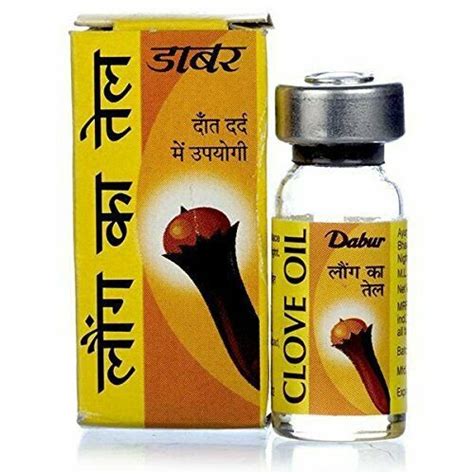 Dabur Clove Lavang Laung Oil for Chronic Toothache Ayurvedic Herbal 2ML FREE SHI