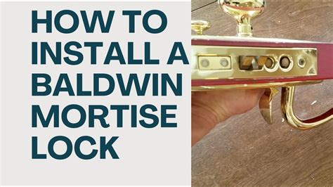 How to take apart and put together a Baldwin mortise lock for ...