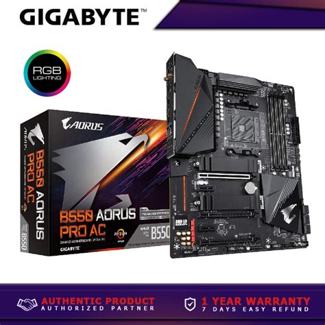 GIGABYTE B550 AORUS PRO AC AM4 AMD B550 ATX Motherboard | Lazada PH