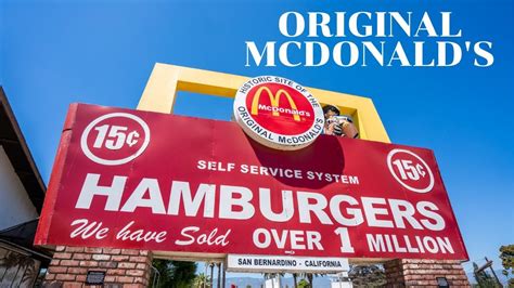 Original McDonald's Museum in San Bernardino - YouTube