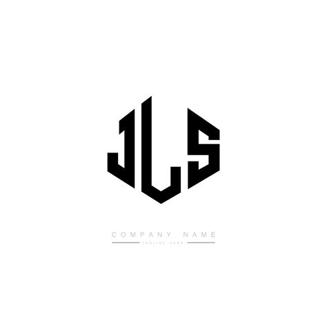 JLS letter logo design with polygon shape. JLS polygon and cube shape ...