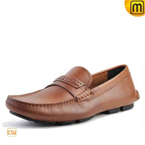 Mens Leather Loafers Driving Shoes CW740306