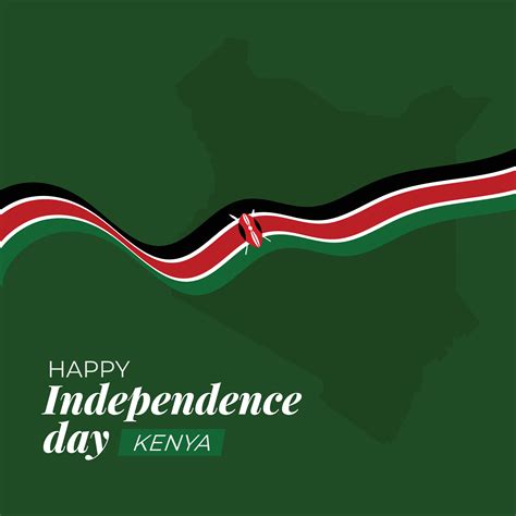 Kenya independence day flag ribbon vector illustration 32313861 Vector Art at Vecteezy