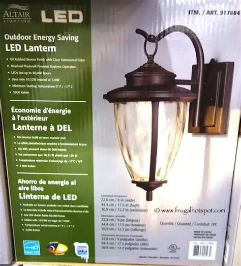 Costco Sale: Altair Lighting Outdoor Energy Saving LED Lantern $24.99 ...