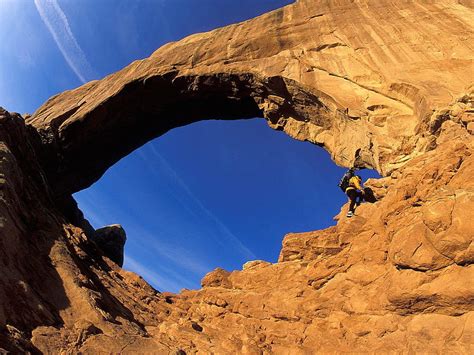 Hiking the North Window, Arches National Park, Utah HD wallpaper | Pxfuel