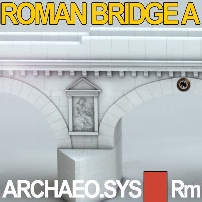 ancient roman bridge imperial obj