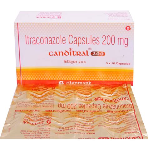 Itraconazole Canditral Capsules, Packaging Size: 6 Tablets In 1 Strip ...