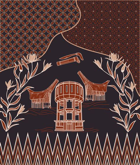 Indonesian traditional batik sulawesi, traditional asia pattern. 7633907 Vector Art at Vecteezy