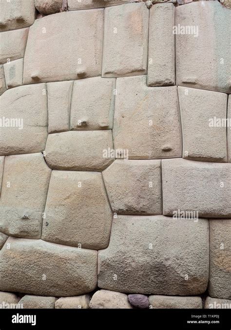 Ancient inca stone wall in the city of Cusco, Peru. Stone work Stock Photo - Alamy